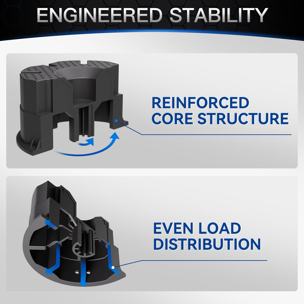 TOWKING ergonomic grip detail for easy carrying and handling