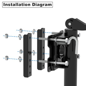 TOWKING extended jack in use showing 21 inch height for hitching convenience