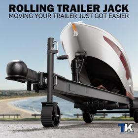 TOWKING extended height with scale showing 13-inch lift capability