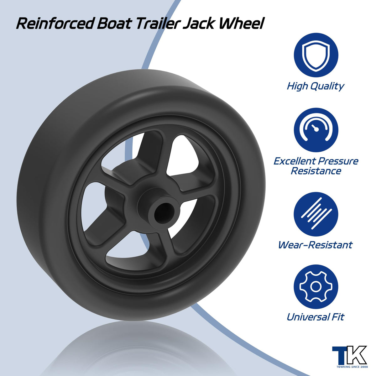 TOWKING extra tighten bolt detail ensuring tight, wobble-free fit