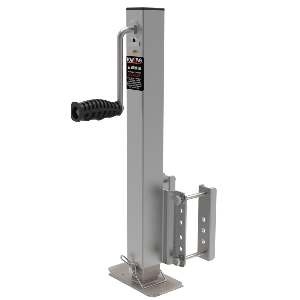 TOWKING fixed mount jack front view showing compact profile and sturdy base