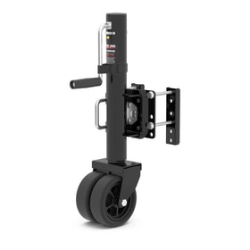 TOWKING front view of mounted jack showing sturdy construction and easy lifting