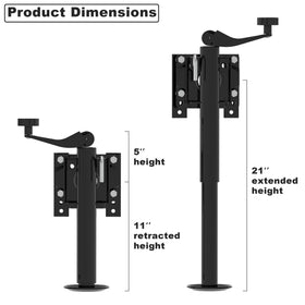 TOWKING extended side-wind handle detail for easier and quicker adjustments