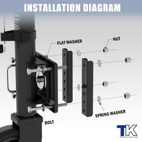 TOWKING handle strap detail preventing handle from touching ground