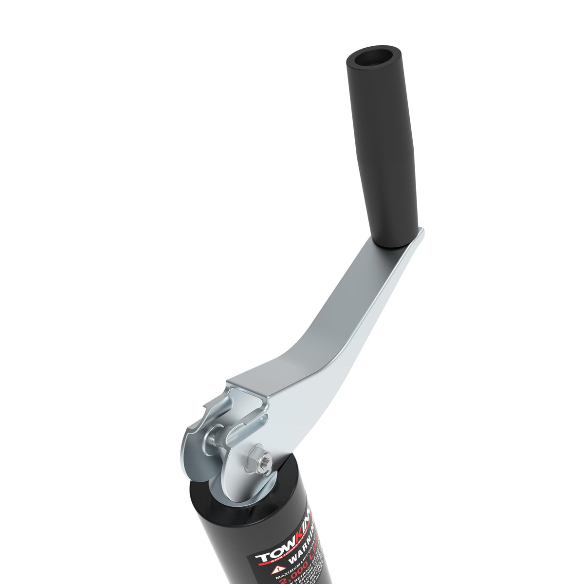 TOWKING jack close-up of powder coat and zinc finish, protects against corrosion
