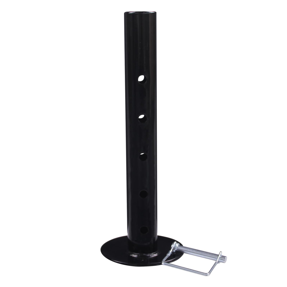TOWKING leg inserted into jack tube demonstrating increased height and clearance