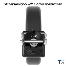 TOWKING on boat trailer in marina showing easier maneuvering benefit