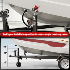 TOWKING lifestyle launch ramp shot showing easy trailer positioning
