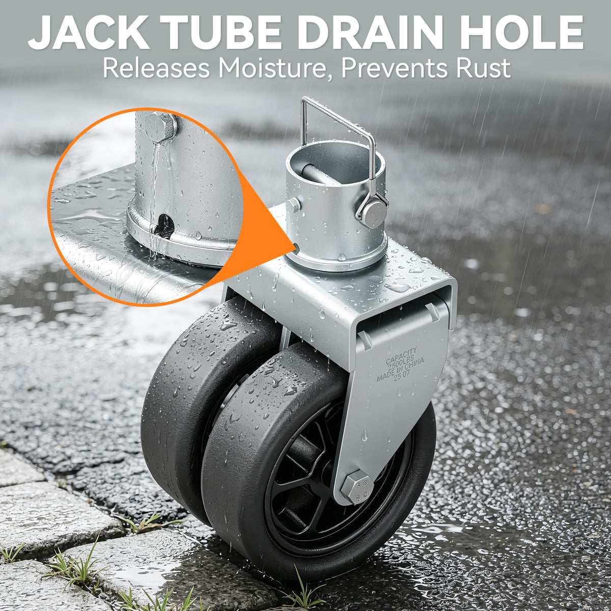 TOWKING mounted on 2" jack tube showing compatibility and fast installation benefit