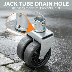 TOWKING mounted on 2" jack tube showing compatibility and fast installation benefit