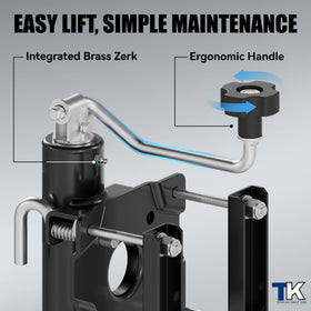 TOWKING included mounting hardware laid out for easy bolt-on installation