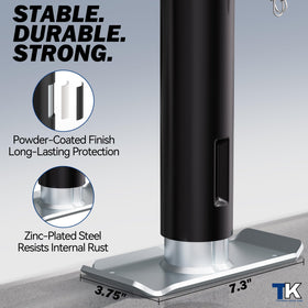 TOWKING powder-coated finish detail highlighting rust resistance