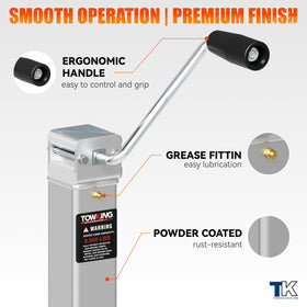 TOWKING powder-coated finish texture resisting rust benefit