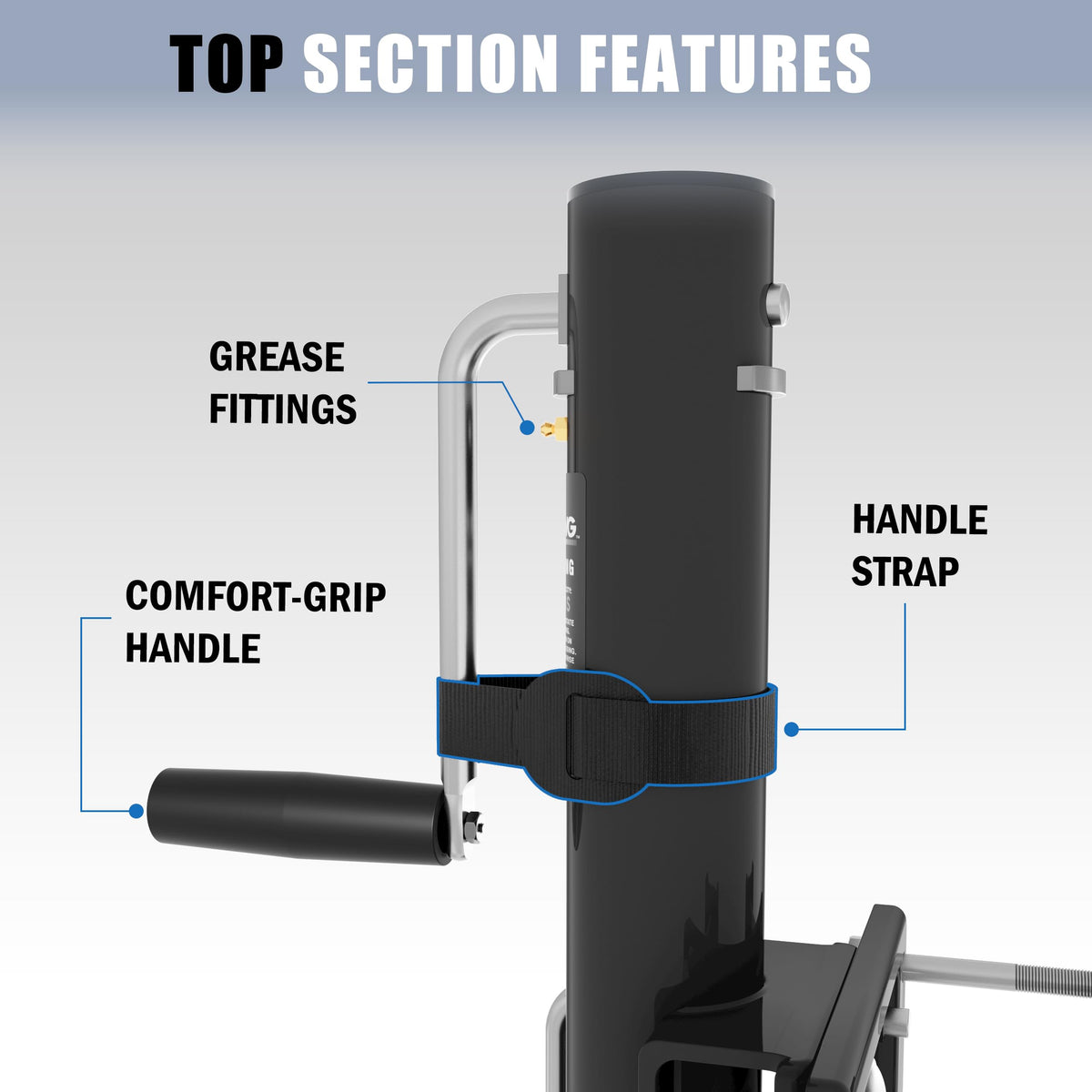 TOWKING retracted height comparison showing low-profile storage benefit