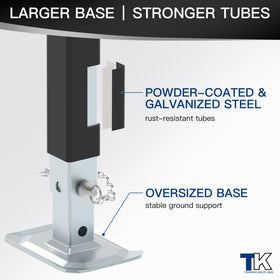 TOWKING retracted side profile showing compact storage position benefit