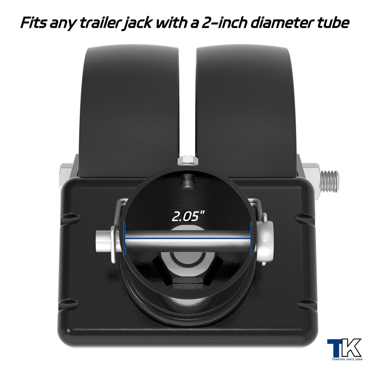 TOWKING safety pin and locking mechanism ensuring fast, secure installation
