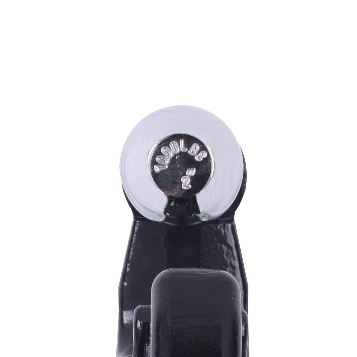 TOWKING hitch next to measuring tape showing compact size and load capability