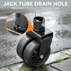 TOWKING side profile swivel mechanism illustrating effortless rotation and control