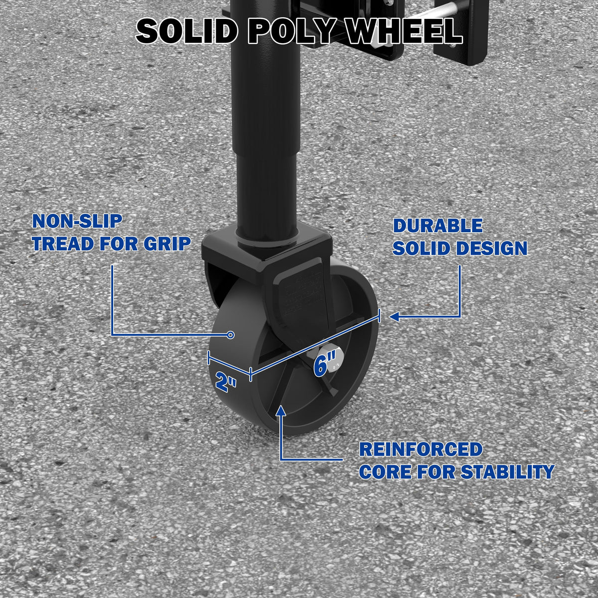 TOWKING next to tape measure showing compact 13" to 23" adjustable height benefit