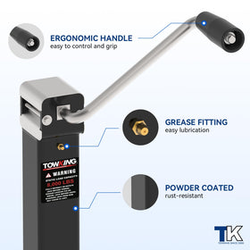 TOWKING weld joint on trailer frame showing secure permanent attachment advantage