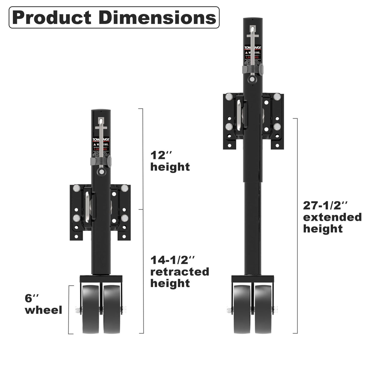 TOWKING wheel tread detail showing traction for uneven surfaces