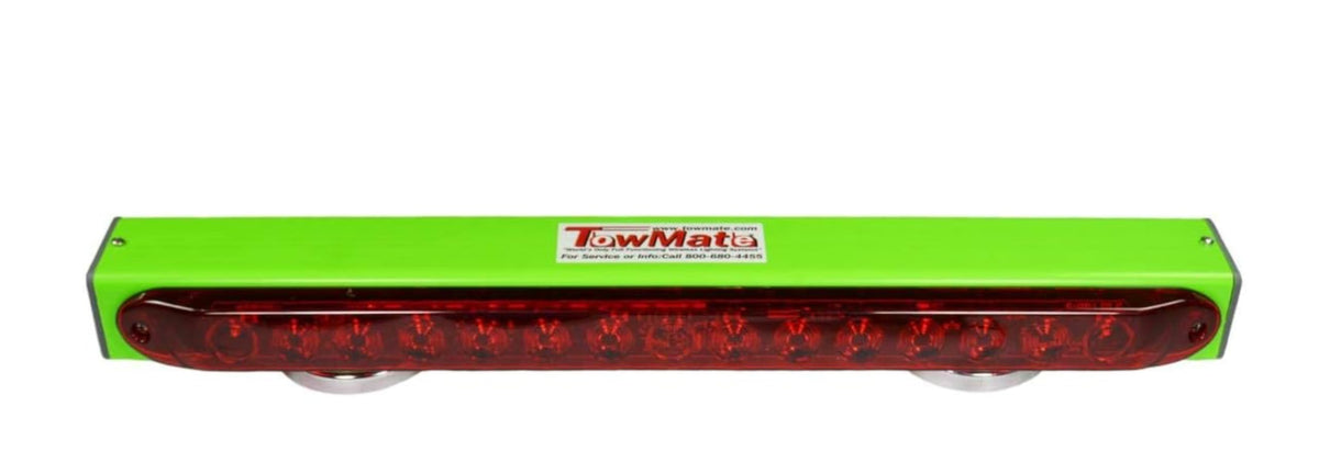 TowMate light bar installed on trailer bumper showing improved on-road signaling