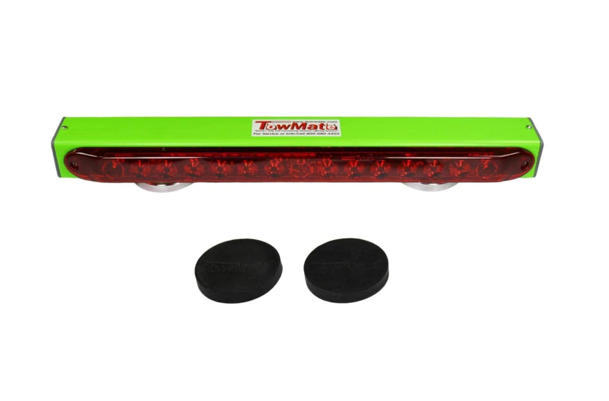 TowMate close-up of 14 LED array for clear stop tail and turn visibility