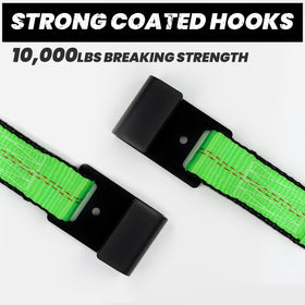 Towmax reinforced stitching and hardware close-up showing durable construction