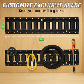 Towmax scale comparison with hand showing compact 2-foot rail size for versatile placement