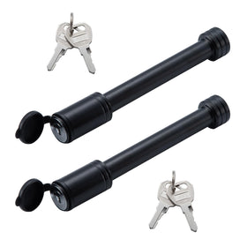 TOWSWELL front view of two-pack hitch pin locks showing compact packaging and security benefit