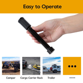 TOWSWELL lifestyle shot of truck and trailer showing outdoor durability and secure towing