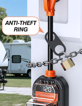 TOWTAMER installed on campground pedestal protecting RV electrical system
