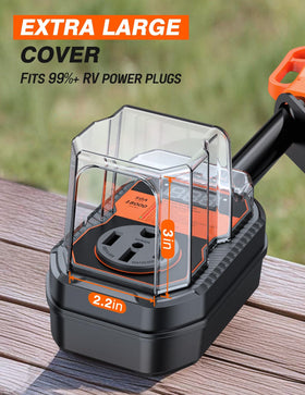 TOWTAMER at campsite showing product in use to protect RV appliances