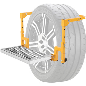 TOXYMHO front view on tire showing sturdy platform and easy install benefit