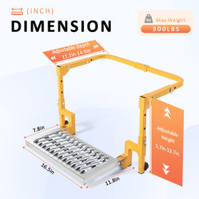TOXYMHO shark jaw platform closeup highlighting traction for safer standing
