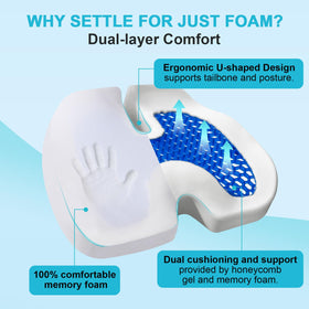 TOYALI close-up gel honeycomb detail illustrating cooling and pressure relief