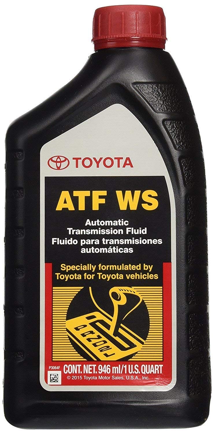 Toyota 00289-ATFWS pack beside a quart measure for scale benefit: visual quantity and size clarity