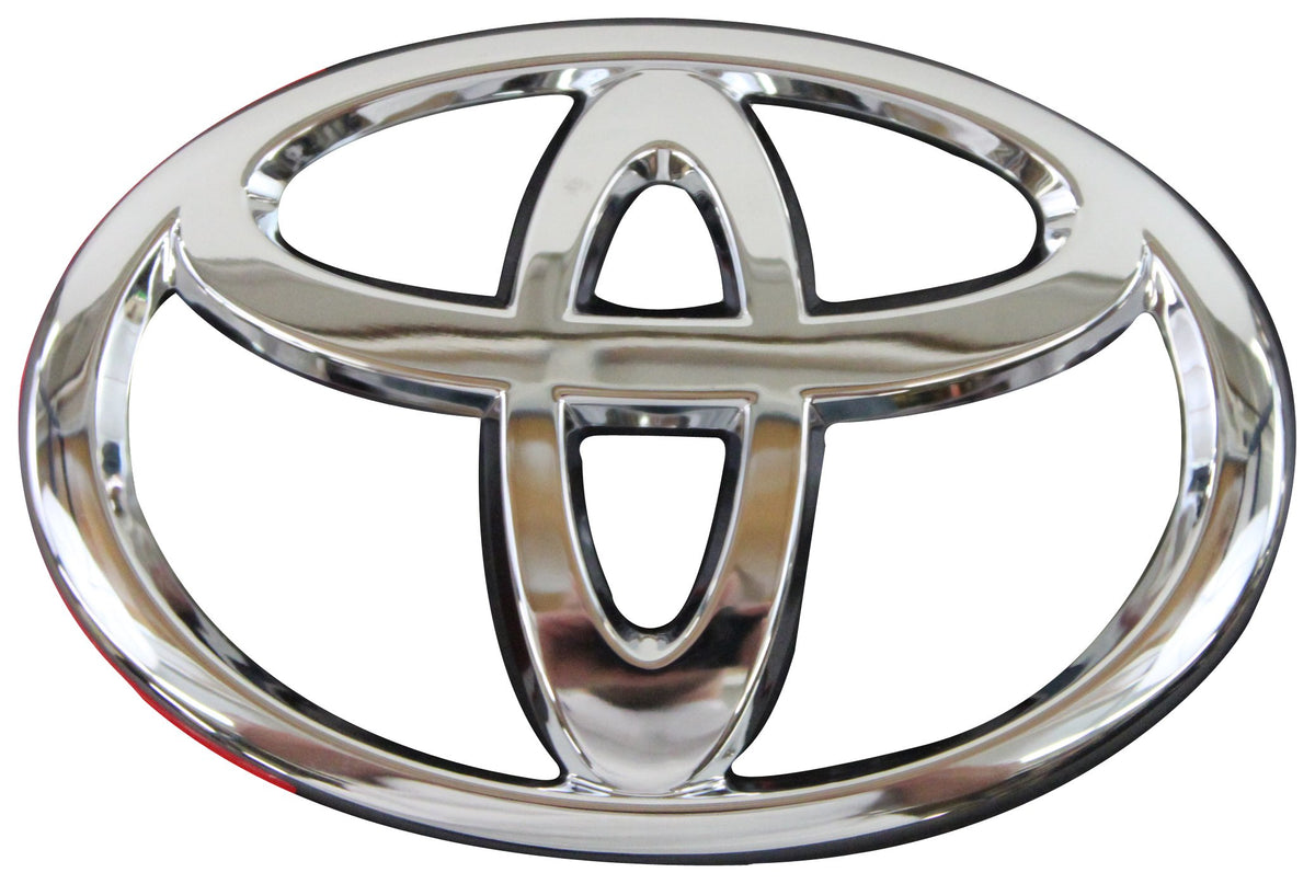 Toyota 75432-06030 front view showing original badge restoring factory look