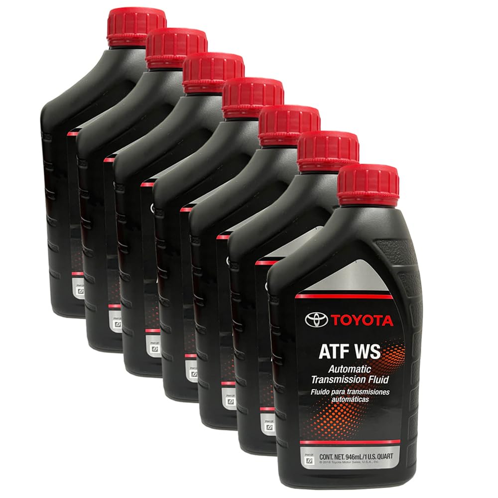Toyota ATF WS front label showing part number and clear identification benefit