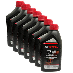 Toyota ATF WS front label showing part number and clear identification benefit