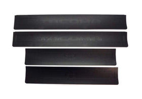 Toyota door sill close-up texture highlighting OEM finish and scratch resistance