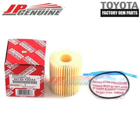 Toyota drain plug washer 90430-12031 beside oil filter close-up showing exact fit and sealing benefit