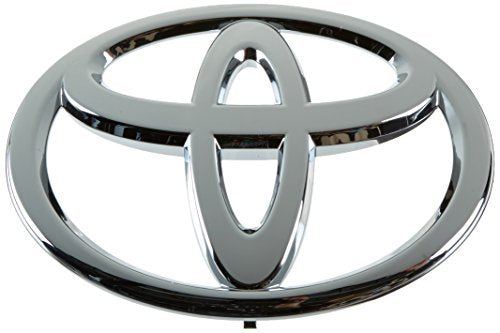 Toyota emblem installed on tailgate showing proper scale and OEM fit benefit