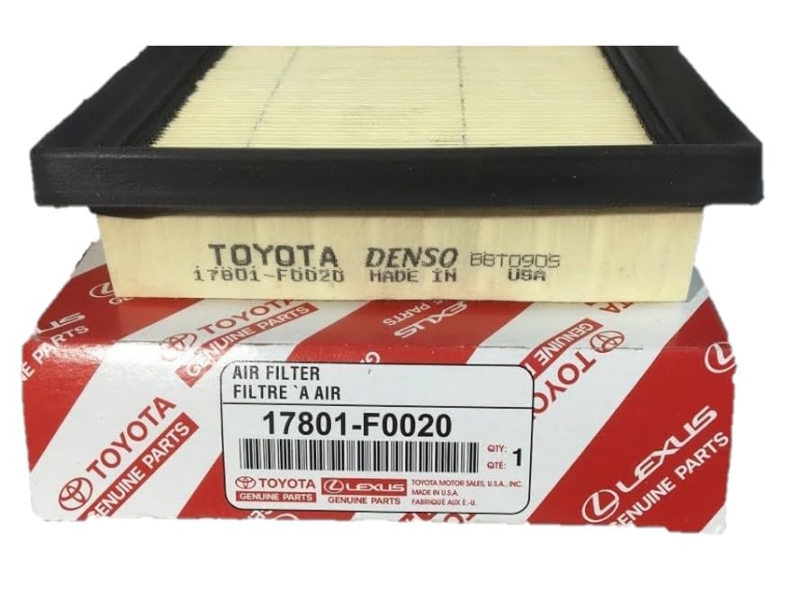Toyota engine air filter front view showing Denso construction and reliable engine protection