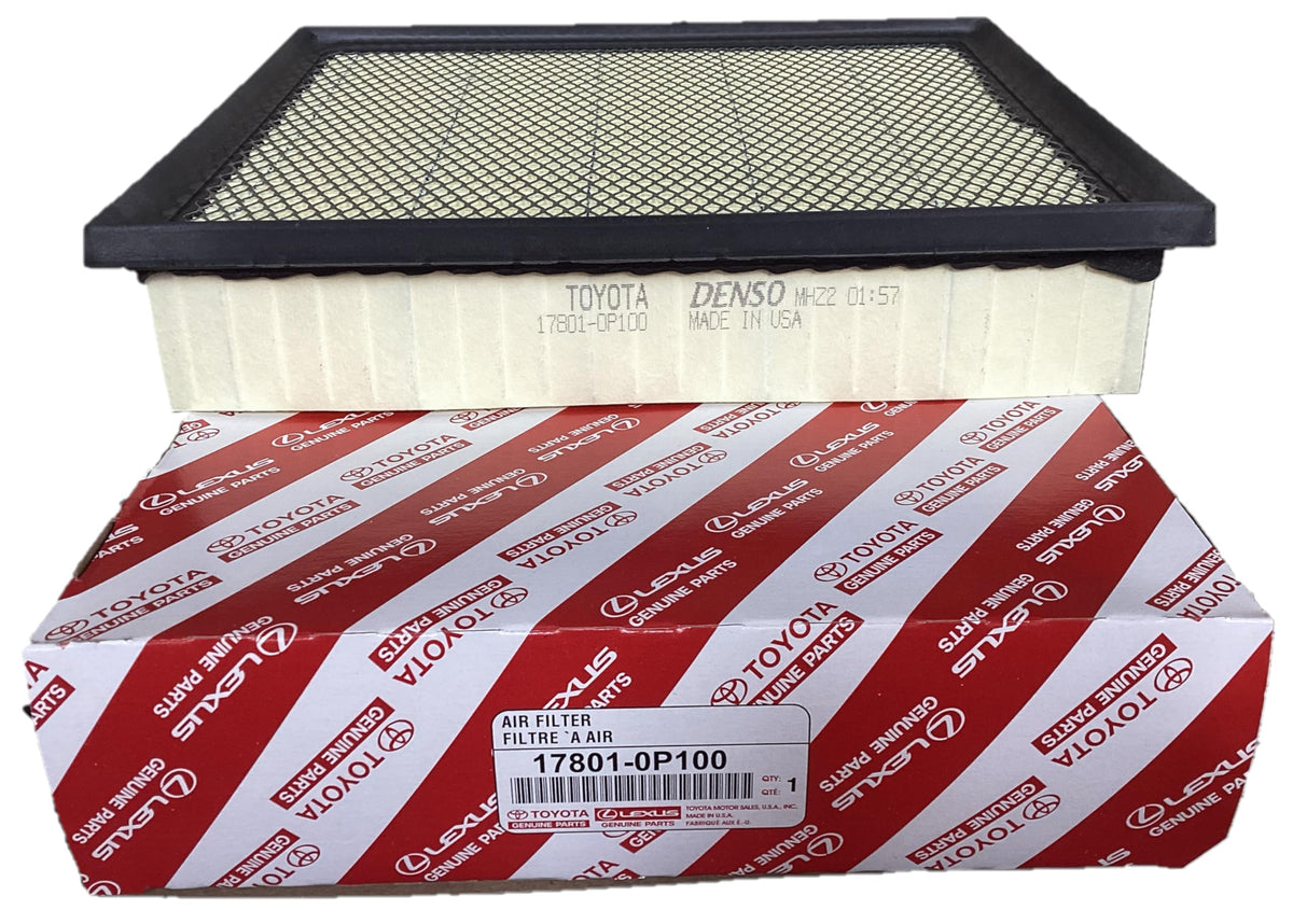 Toyota engine air filter front view showing fit and protection