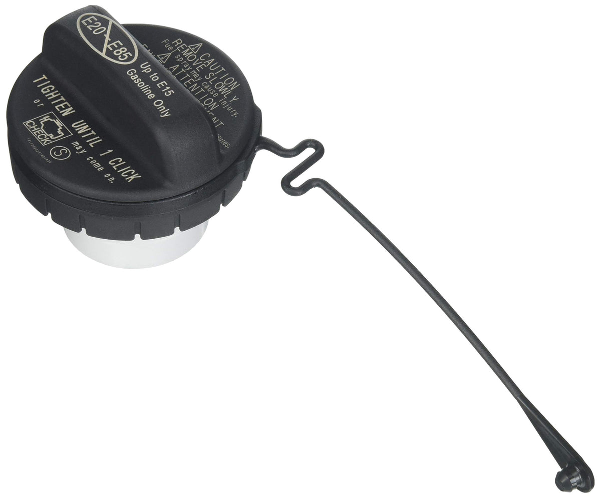 Toyota fuel tank cap assembly front view showing OEM fit and secure seal