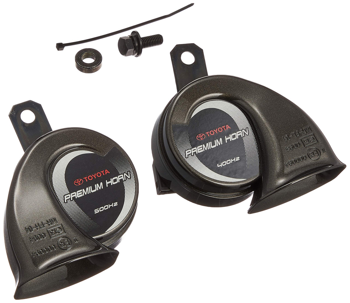 Toyota premium horn front view showing Prado-fit and clear signal, improves safety