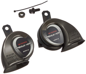 Toyota premium horn front view showing Prado-fit and clear signal, improves safety