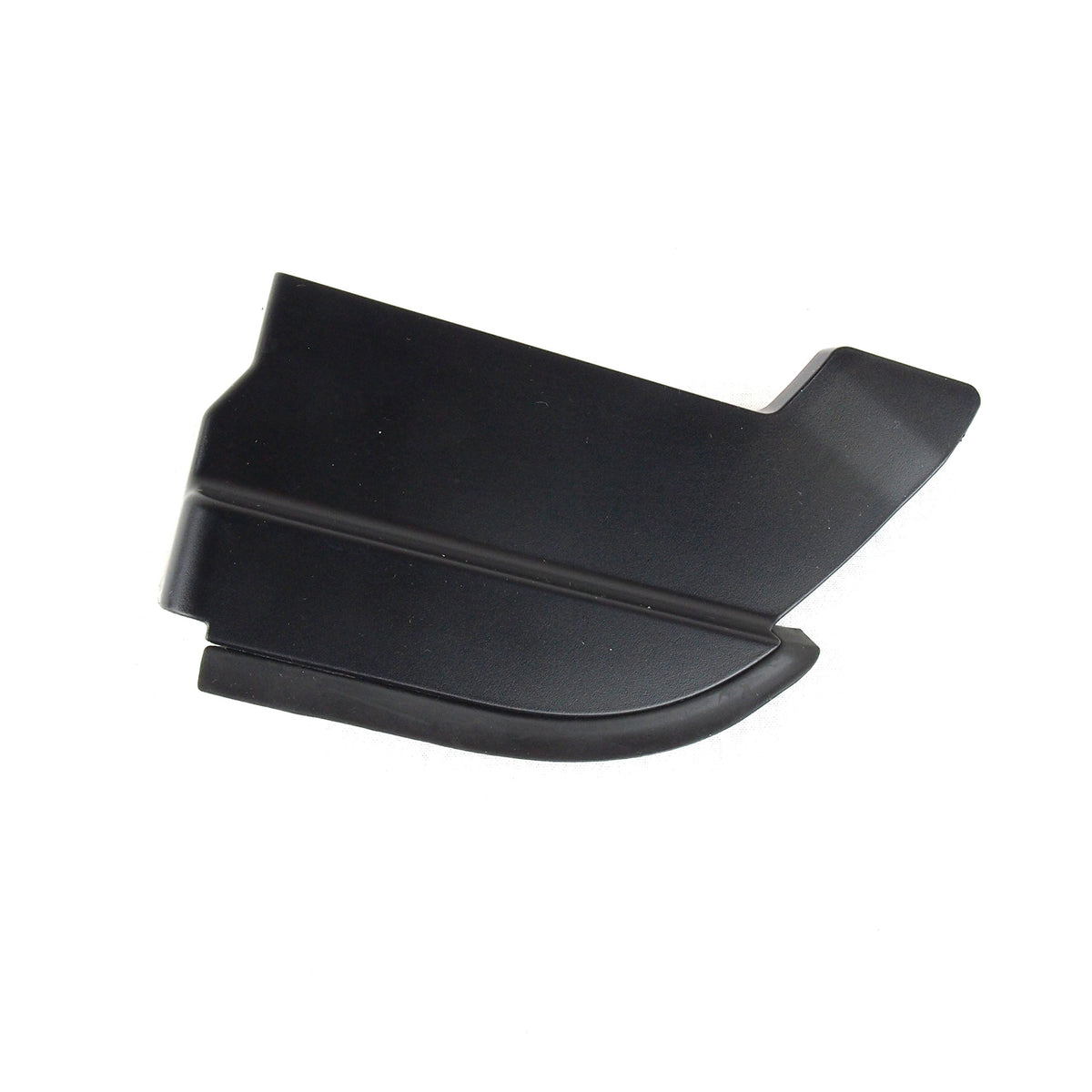 Toyota left-hand slide rail end molding front view showing exact OEM fit and restoration benefit