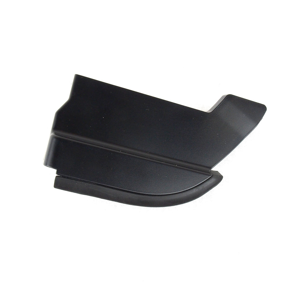 Toyota left-hand slide rail end molding front view showing exact OEM fit and restoration benefit